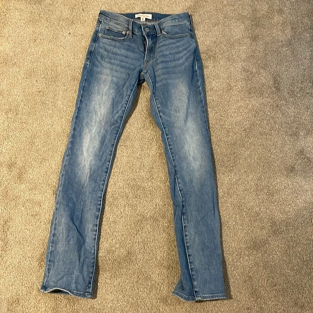 Lucky Brand Blue Skinny Jeans with Vintage Distressing